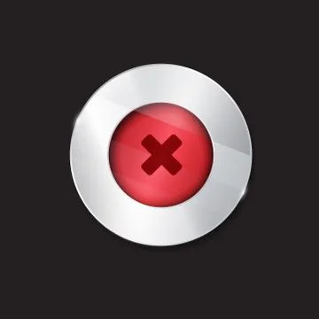 No button. cross Stock Illustration