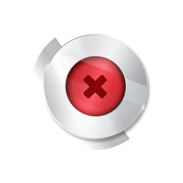 No button. cross Stock Illustration