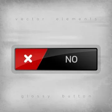 No Button Illustrazione stock