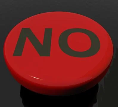No button as symbol for danger or negativity 스톡 일러스트