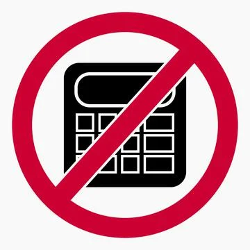 No calculator. Stock Illustration