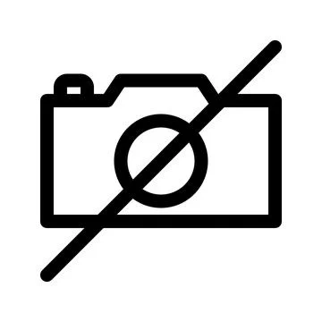 No camera outline icon. Vector graphics Stock Illustration