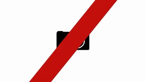 No camera sign Stock Footage 36235642
