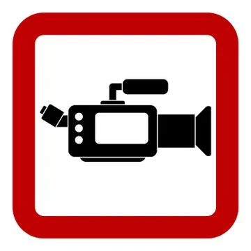 No camera sign. 스톡 일러스트