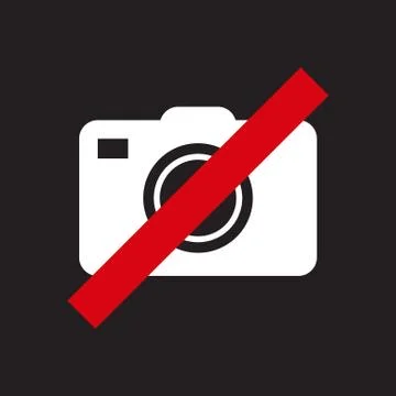 No camera sign Stock Illustration