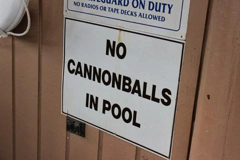 No cannonballs allowed Photos