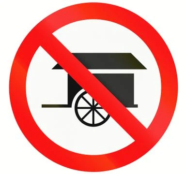 No Carts In Indonesia Stock Illustration