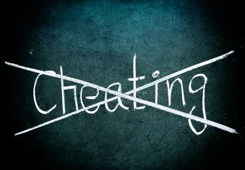 No cheating concept Stock Photos
