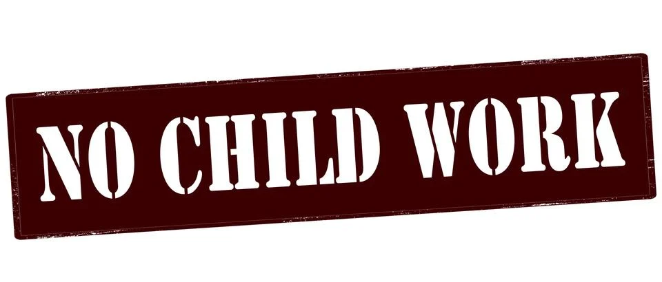No child work Stock Illustration