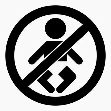 No children icon. Stock Illustration