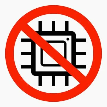 No chips icon. 스톡 일러스트