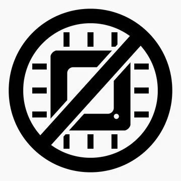 No chips icon. 스톡 일러스트