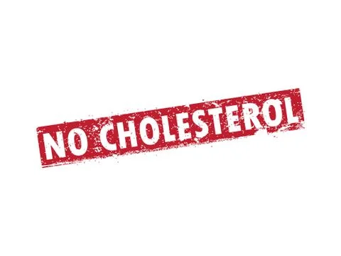 No cholesterol vector stamp Stock Illustration