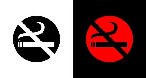 No Cigarette symbol icon for web, ui, mobile apps. No Cigarette icon sign symbol Stock Illustration