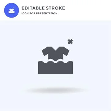 No Clothes icon vector, filled flat sign, solid pictogram isolated on white,  Stock Illustration