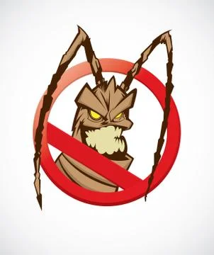 No cockroach Stock Illustration