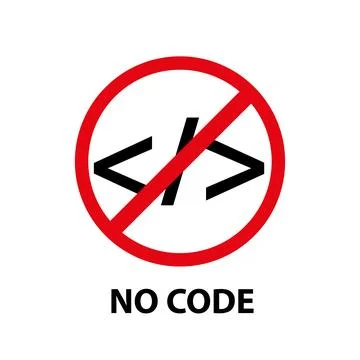 No coding or developers required Stock Illustration