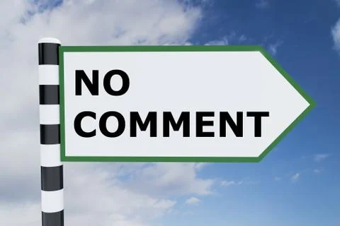 No Comment concept Stock Illustration
