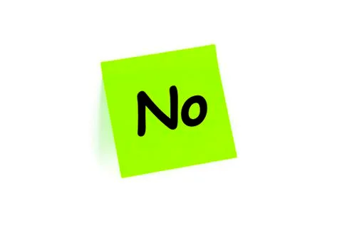 No concept on a note Stockillustratie