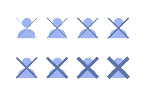 No connection icon set for app and web page. Video call concept Illustrazione stock