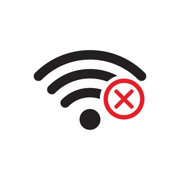 No connection icon vector. No network symbol. No Wifi sign Paid internet for Stock Illustration