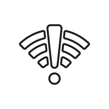 No connection icon vector. No network symbol. No Wifi sign Paid internet for Stock Illustration