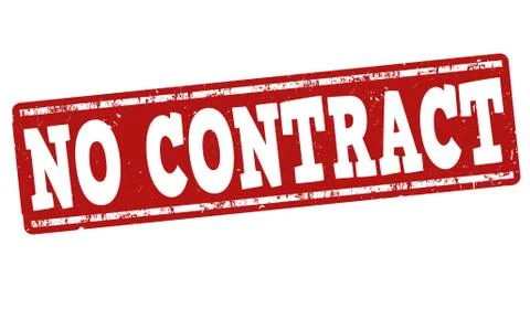 No contract stamp Stock Illustration