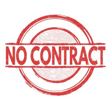 No contract stamp Stock Illustration