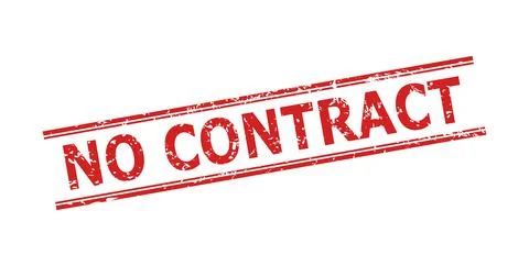 NO CONTRACT Watermark with Corroded Style and Double Parallel Lines Stock Illustration