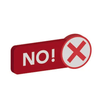 No cross mark icon circle negative  Stock Illustration
