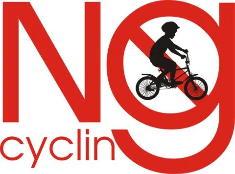 No cycling Stock Illustration