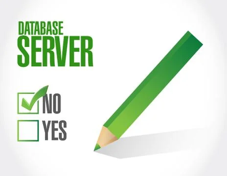 No database server approval sign concept イラスト素材