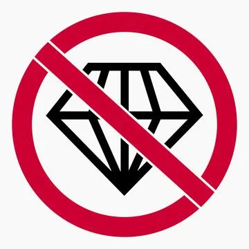 No diamond icon. Stock Illustration