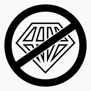 No diamond icon. Stock Illustration
