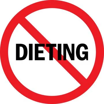 No diet sign. Stock Illustration