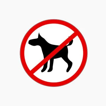 No dog allowed vector sign Stock Illustration