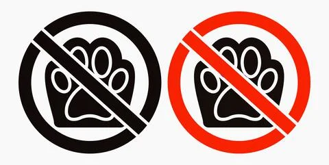 No to the dog Stock Illustration