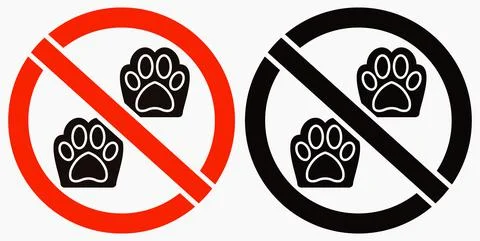 No to the dog Stock Illustration