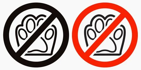 No to the dog Stock Illustration