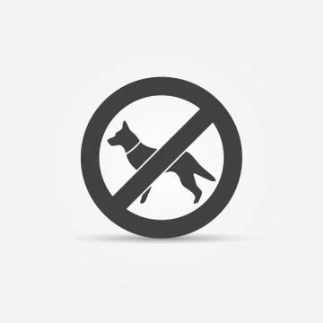 No dog vector sign Stock Illustration
