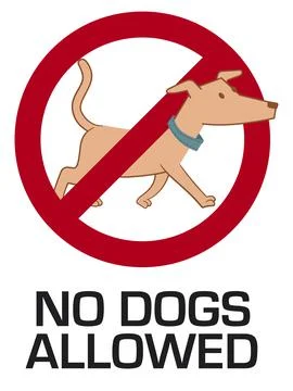 No dogs allowed Stock Illustration
