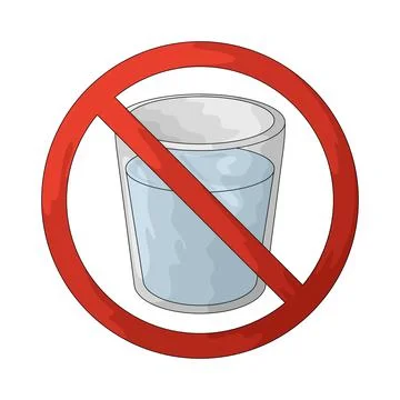 No drink illustration Stock Illustration