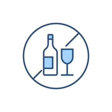 No Drinking related vector icon. Stock Illustration