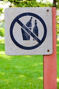 No drinking sign Stock Photos