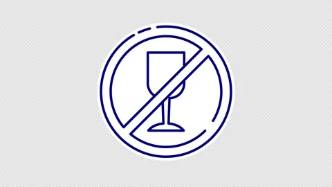 No drinking symbol 動画素材 335460945