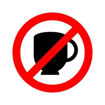 No drinking vector graphic design illustration isolated Stock Illustration