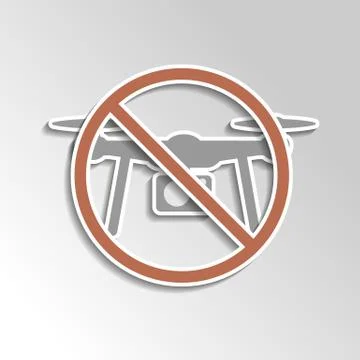 No drone icon Stock Illustration