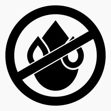 No drop icon. 库存插图