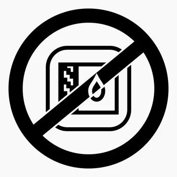 No drop icon. Stockillustratie