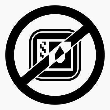 No drop icon. Stock Illustration